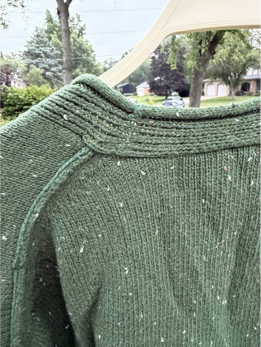 Universal Thread Forest Green Vintage Style Pocket Front Button Cardigan Size M